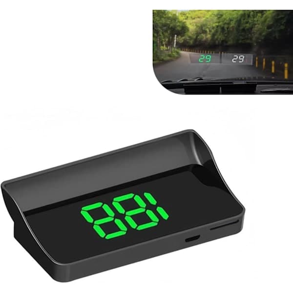 Car Head-Up Display - Universal HD Windshield Projection Speedometer, Compatible with Sedans, Trucks & SUVs (km/h/mph)
