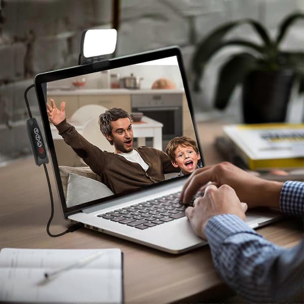 Video Conferencing Lighting, Webcam Light for Remote Work, Zoom Lighting for Laptop/Computer, Live Streaming, Video Light for Zoom Meeting with Stu