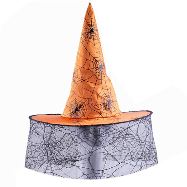 Häxhatt Halloween Påskfest Häxhatt Maskeradfest Trollkarlhatt Rekvisita HattP