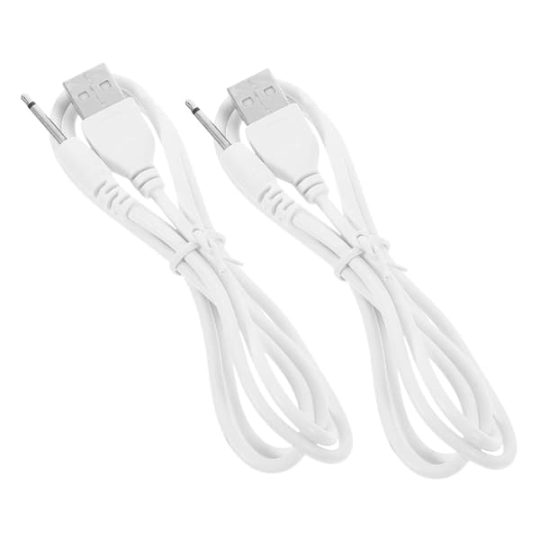 2 stk DC-ladekabel DC til USB-omformerkabel for instrument USB-ladekabelerstatning