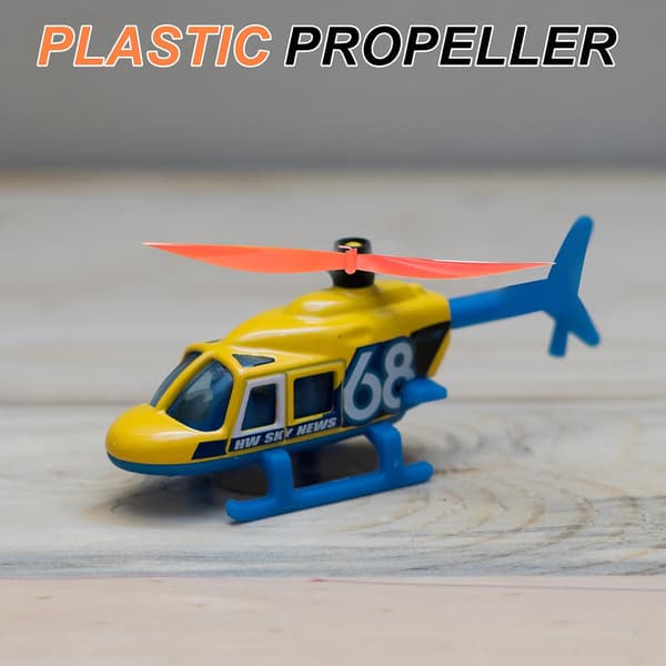 Plastpropel, propelblade med kroge Helikopter-sæt 6\" foldbestandig til STEM-aktiviteter Drevne fly DIY Rød