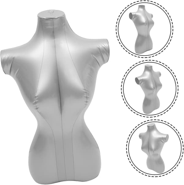 PVC-skyltdocka displaymodell halvkropp kläddisplay skyltdocka torso för butik
