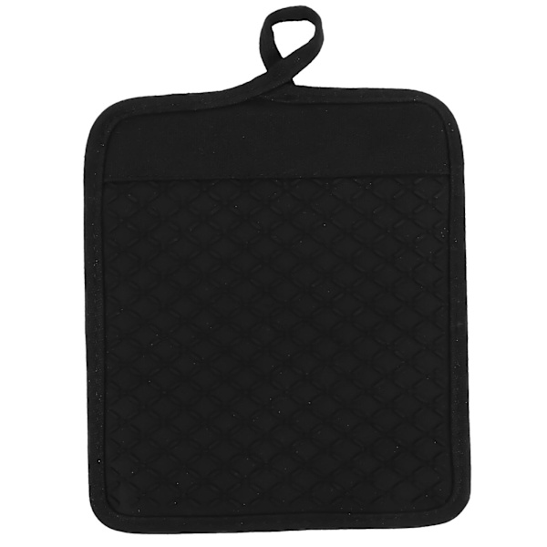 Keittiön tasku-uuninhansikkaat Lämpökestävät uuninhansikkaat Keittiön kuuma alusta Uuninhansikkaat Musta 21X18X0.5CM Black 21X18X0.5CM