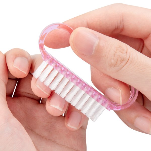 Håndtag neglebørste, neglebørste, neglebørste, rengøringsmiddel til tæer og manicure til mænd og kvinder