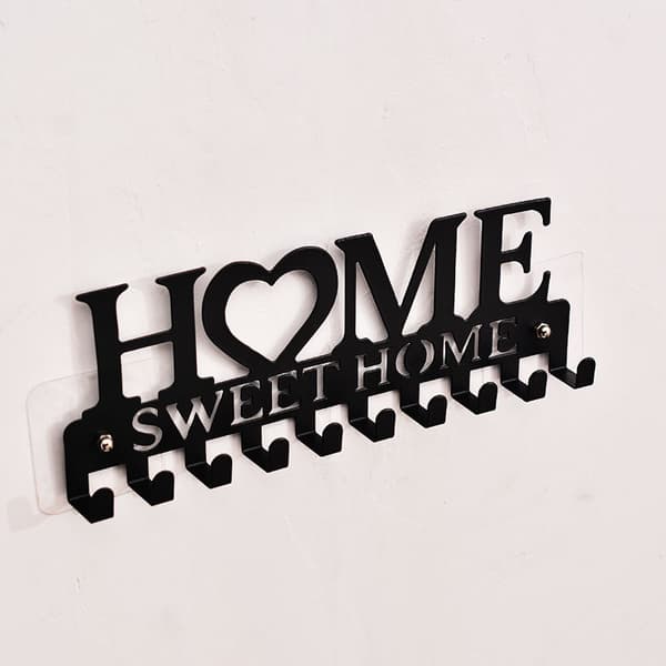 New Iron HOME Creative Key Hook Punch-Free Storage Rack Towel Wall Hook
