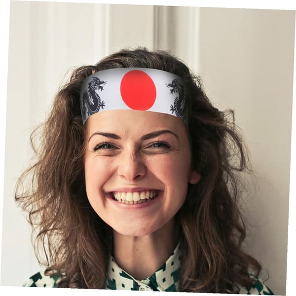 3 stk Ninja Samurai Pannebånd for menn og kvinner, japanske Hachimaki Hodebånd