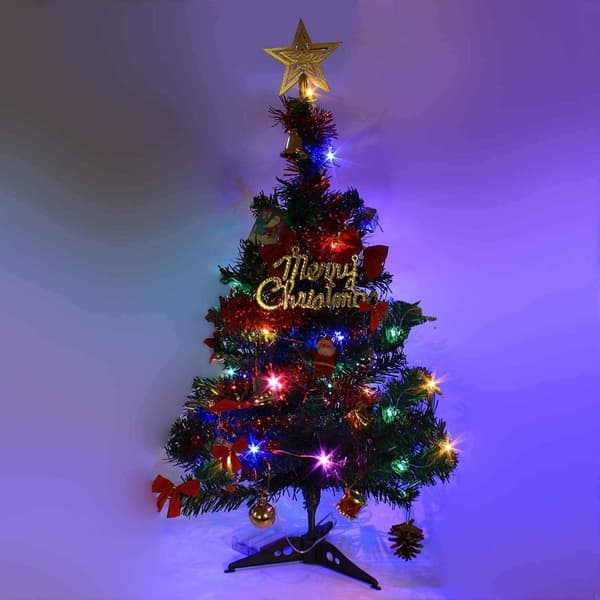 24 tum/60 cm Bordsjulgran, Konstgjord Mini Julgran