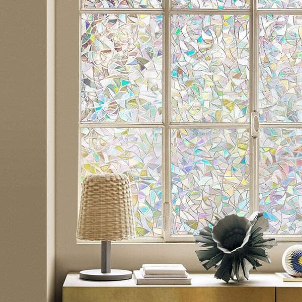60*300CM Rainbow Effect Electrostatic Window Film Privacy Decoration