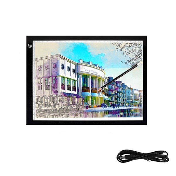 LED Light Table Drawing Tablet with Scale A3