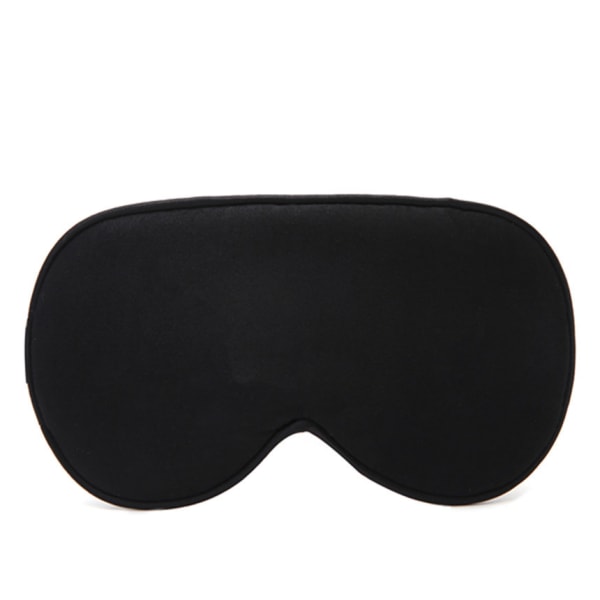 Søvnmaske, nattmaske, Ultra-Soft Blackout reiseøyemaske Ergonomisk øyemaske for å sove med ørepropper og mørk stropp（svart）