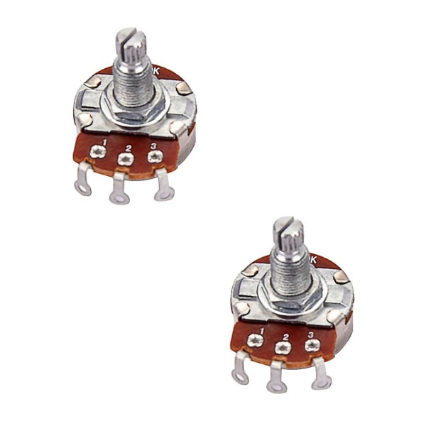 2 stk. Guitar Potentiometer Digital Potentiometer Lineær Potentiometer Bas Potentiometer Potentiometer 250k