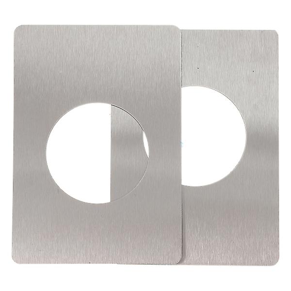2 kpl Kaapin Ovien Nuppia, Oven Vahvistuslevy, Oven Vahvistuspeitelevy, Oven Lukon Korjaus Silver 13X9cm