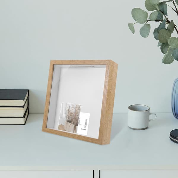 Treramme Fotorammer 3D Hul Minimalistisk Kaffe Tre PVC Multifunksjonell