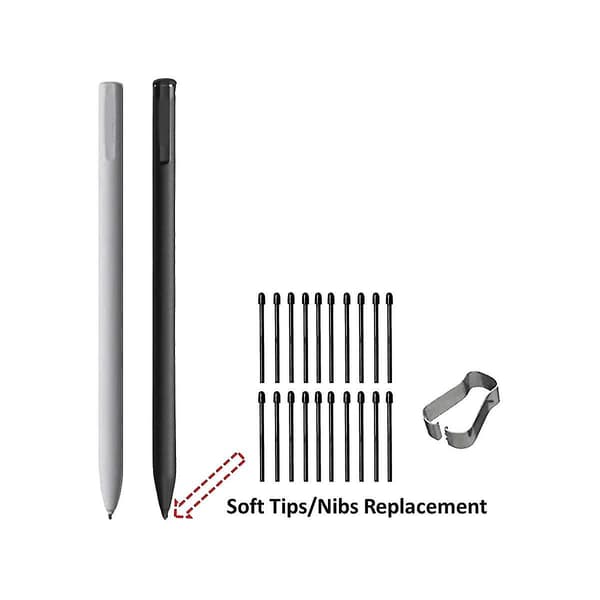 (20-pack) Markörpennspetsar/stift för Remarkable 2 Stylus Pen Ersättning Mjuka Spetsar/stift Svart