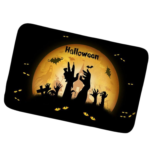 Golvmatta Halloween Fotspår Dörrmatta Matta Matta Dekoration
