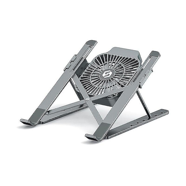 Radiator Laptop Stativ Radiator Bærbar Løft Med Vifte (grå Stativ + Grå Vifte)