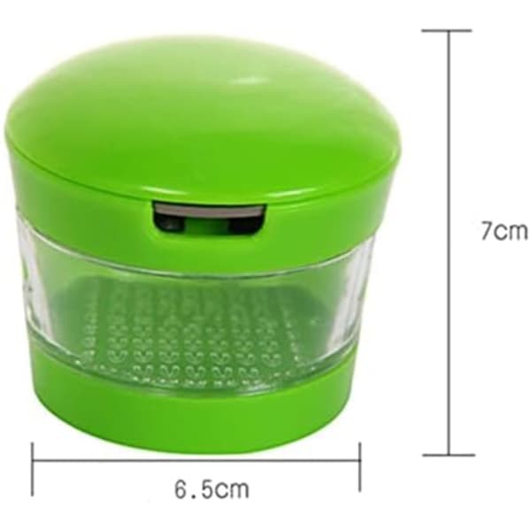Garlic Press, Mini Portable ABS Stainless Steel Garlic Press Chopper Slicer Hand Press Grinder Crusher Kitchen Accessory