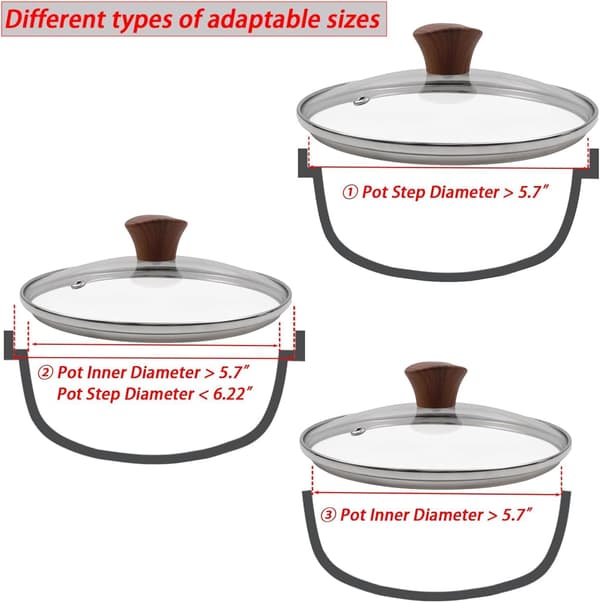 6 tums lock i härdat glas Brown 6 Inch