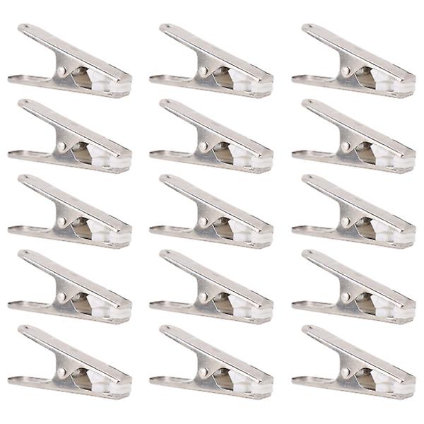 24 Pcs Stainless Steel Clothes Windproof Clothes Hanging Clips Clothespins Clothes Clamps Clotheslin