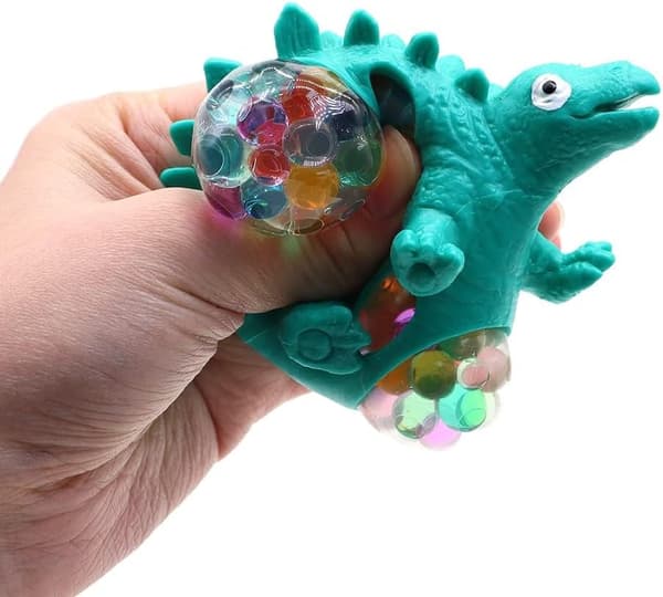 3-pak Squishy Dinosaur Stressbolde - Sensorisk Fidget Legetøj til ADHD, Autisme & Stresslindring - Anti-Fidget Legetøj til Voksne Børn-FA-