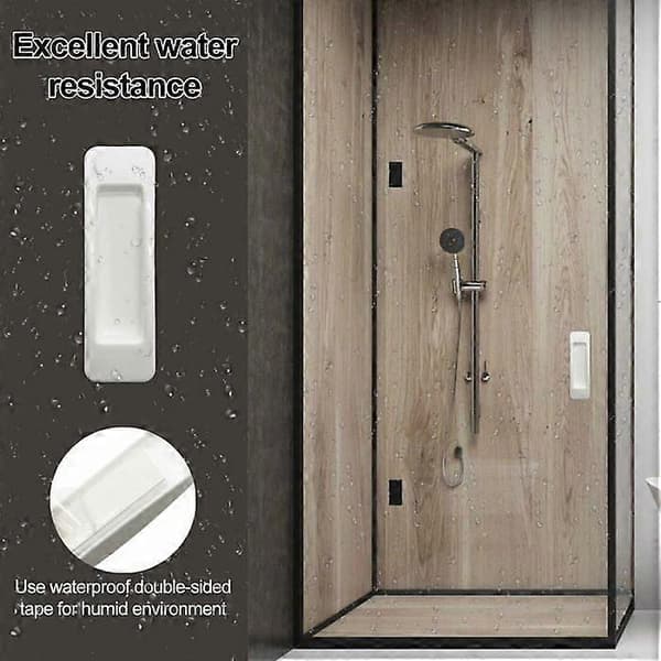 Self-adhesive sliding door handle with double-sided tape for cabinets, windows, refrigerators, drawers