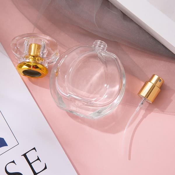 Oval Glas Sprayflaska Tom Parfymförstörare Påfyllningsbar Rese Doftbehållare för Eteriska Oljor och Sminkunderförpackning