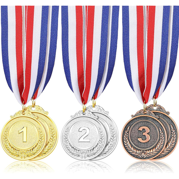 Halkaisijaltaan 6,5 cm Yaomiao 6 kpl Kulta Hopea Pronssi Mitaleita Palkintomitaleita Olympialaisten Palkintomitaleita Kulta Hopea Pronssi 1. 2. 3. Nauhalla