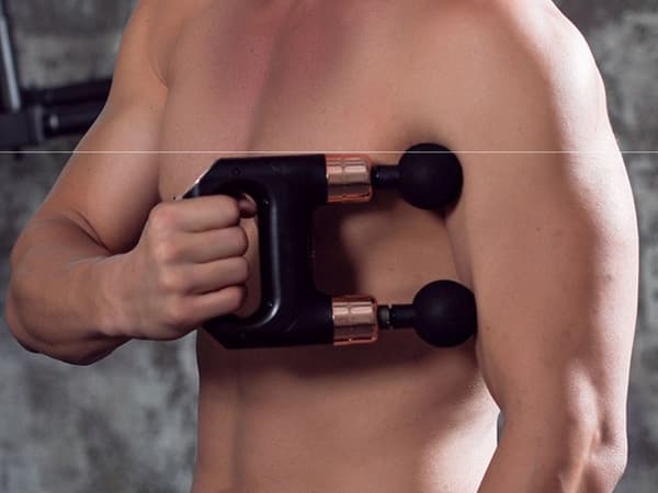 Massagepistol 8 munstycken - Dubbelsidig kroppsmassager