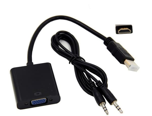HDMI til VGA-omformerkabel HDMI-adapteromformerkabel med lydport