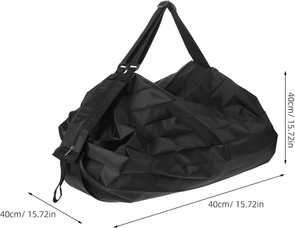 Foldable Shopping Bag with Large Capacity, Lightweight Nylon, Portable Zipper Shopping Bag