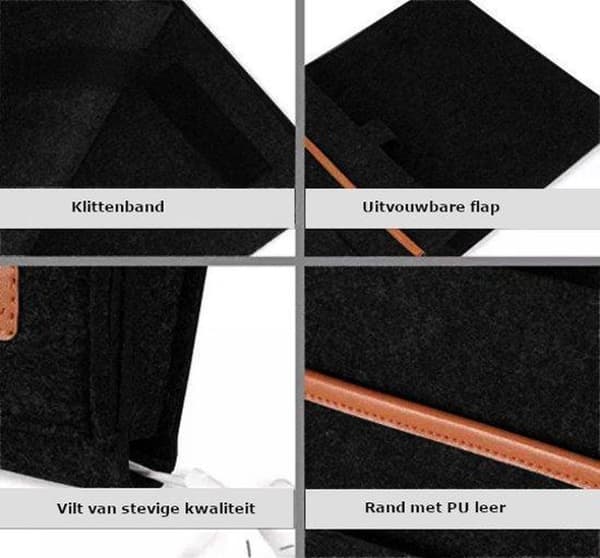 Bedside Caddy Storage Bag Bed and Sofa Organizer – Magazine Rack and Holder with Extra Storage Compartments – Black