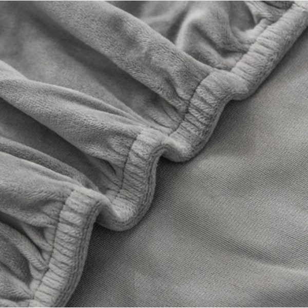 2-pakkaus - Tuolinpäälliset / Istuinpäälliset - Sametti harmaa gray 370