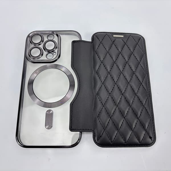 Magnetisk deksel med kortholder for iPhone 14 Pro