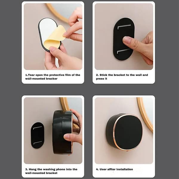 Automatic Soap Dispenser, Contactless and Hands-Free Automatic Foam Dispenser for Kitchen and Bathroom, Wall-Mounted and Rechargeable Electric.