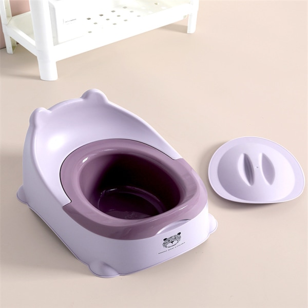 Børnepotter - Babypotte 2 år - Toilet til piger og drenge - Kompakt og bærbart toilet - Ergonomisk toilet med låg og aftagelig bakke