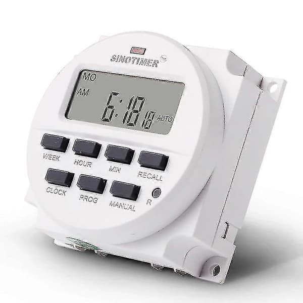 15,98 tommer LCD Digital Timer 12V DC 7 Dagers Programmerbar Timer TM618N-4