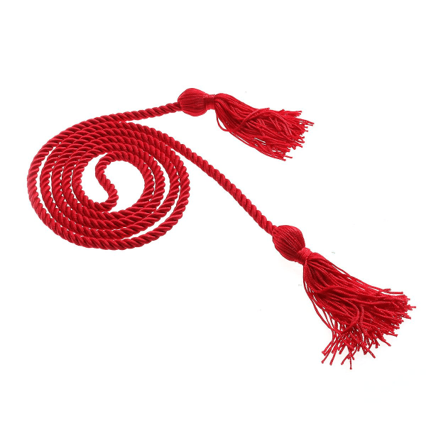 3st Graduation Honor Cords Graduate Rep Bachelor Kläder Tofsar Polyester Garn Honor Cords För Red 3pcs