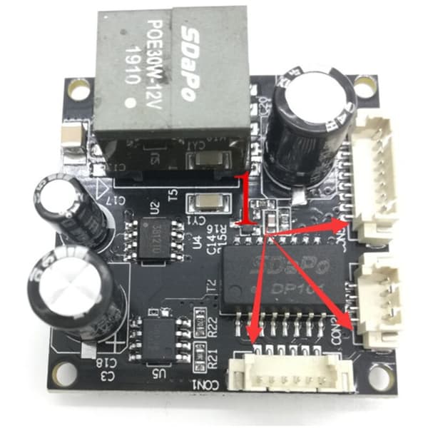 PM3812AT 2A Temperature Resistant Industrial Grade Isolated POE Module 25.5W