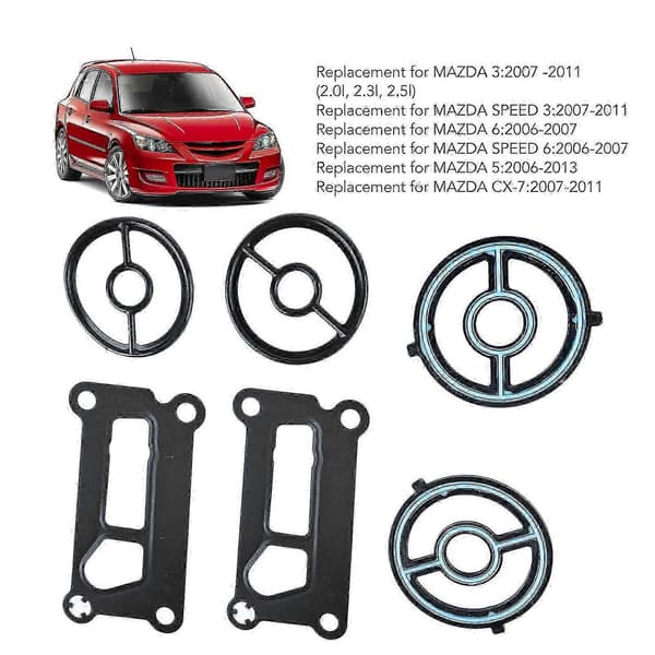 Replacement Gasket Kit for MAZDA 3 5 6 CX-7 with High Strength LF02 14 700 Engine Oil Cooler