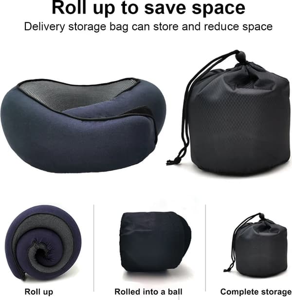 Travel Bag, Neck Support, Adjustable Pillow for Home, Surround Pillow for Sleep, Tibetan Blue Magic Sticker,