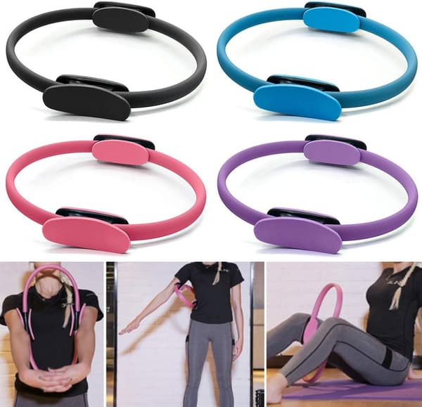 Sort Pilatesring, Pilates Træningsmodstandsring, Kinetic Yo