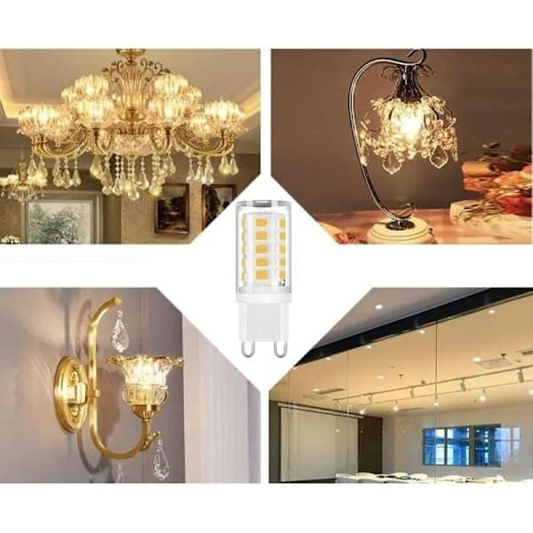 10-pack Warm White G9 LED Bulbs, 5W(Ho)