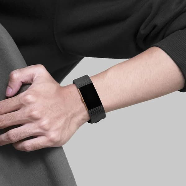 Pehmeä silikoninen urheiluranneke Fitbit Charge 2:lle, L