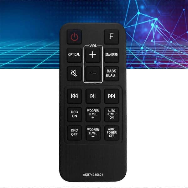 Erstatningsfjernkontroll AKB74935621 for LG Sound Bar SJ2 SJ2.AEUSLLK SJ2.DEUSLLK