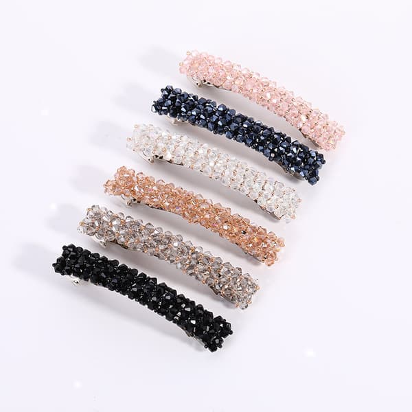 6 st hårklämmor Rhinestone hårklämma Dekorativ hårsida