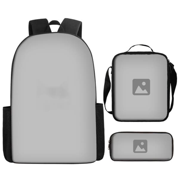 17-inch Backpack Set (Backpack + Shoulder Bag + Pencil Case), Sports Star Print Backpack - Style 1