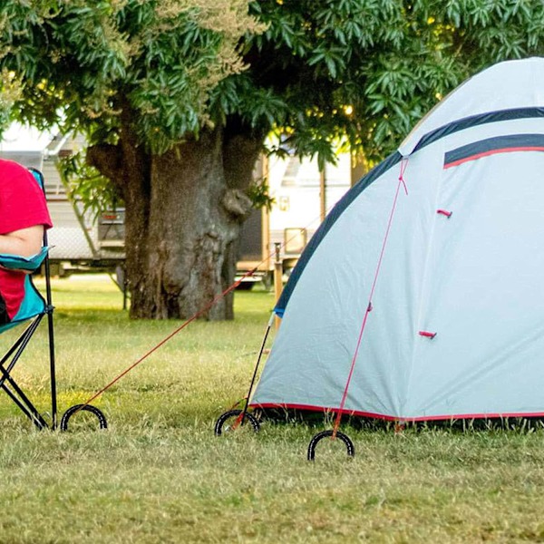 12” x 2” Trampolin Vindpløkke Sort Pulverlakeret Jernstang - Hårdt Arbejde U-Formet Jordforankring til Campingtelt (8)