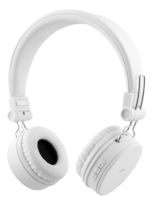 BT200 Sammenleggbart on-ear BT-hodesett, 3,5 mm, hvit Vit