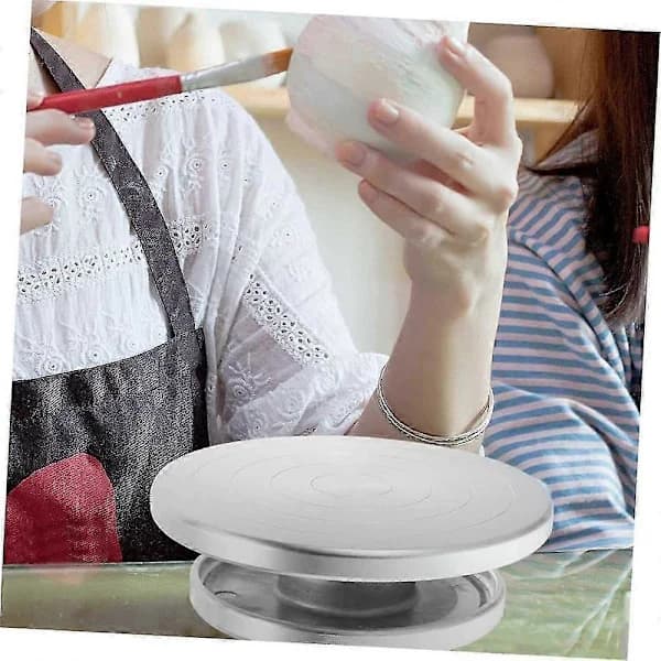 Pottery Turntable Tool for Pottery Turntable for Cake Stand Aluminum Rotating Cake Stand Rotating Paper Cups 15cm js