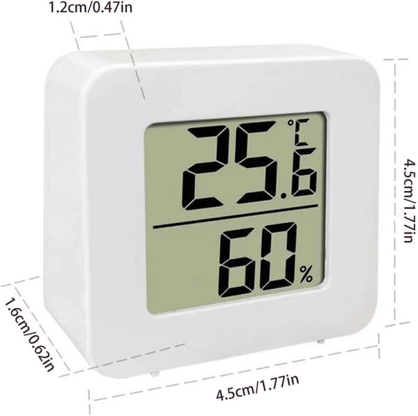 10 pcs LCD Digital Thermometer and Hygrometer, High Precision Digital Indoor Thermometer Hygrometer, Temperature and Humidity Meter